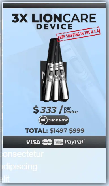 3x lioncare price
